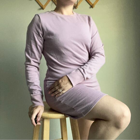 Purple Adore Me Sweatshirt Dress Size Medium - Picture 1 of 9